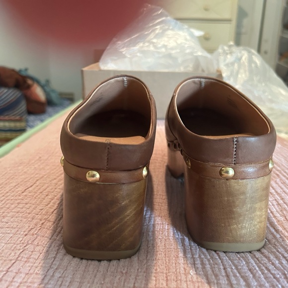 Free People Calli Clogs Milk Chocolate size 10 M - Picture 5 of 6